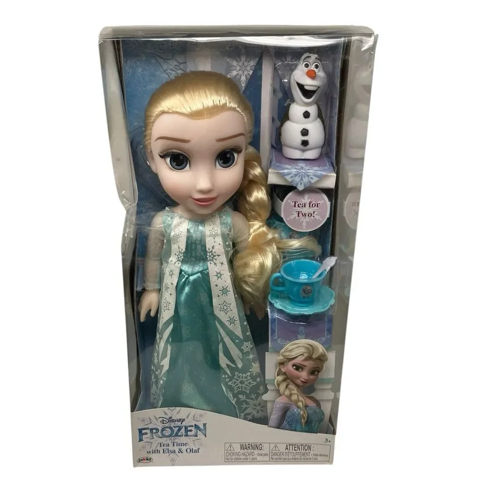 Disney‎ Frozen Elsa & Olaf Doll Set with Snowflake Dress – Christmas Gift
